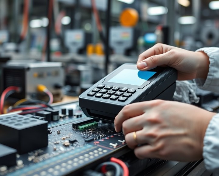 Línea de producción de terminales de autoservicio